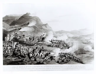 A View of the Serra de Busacco at San Antonio de Cantara showing the attack by Marshal Reigniers upon the British and Portuguese forces under Lt. General Sir Thomas Picton, 27th September 1810
